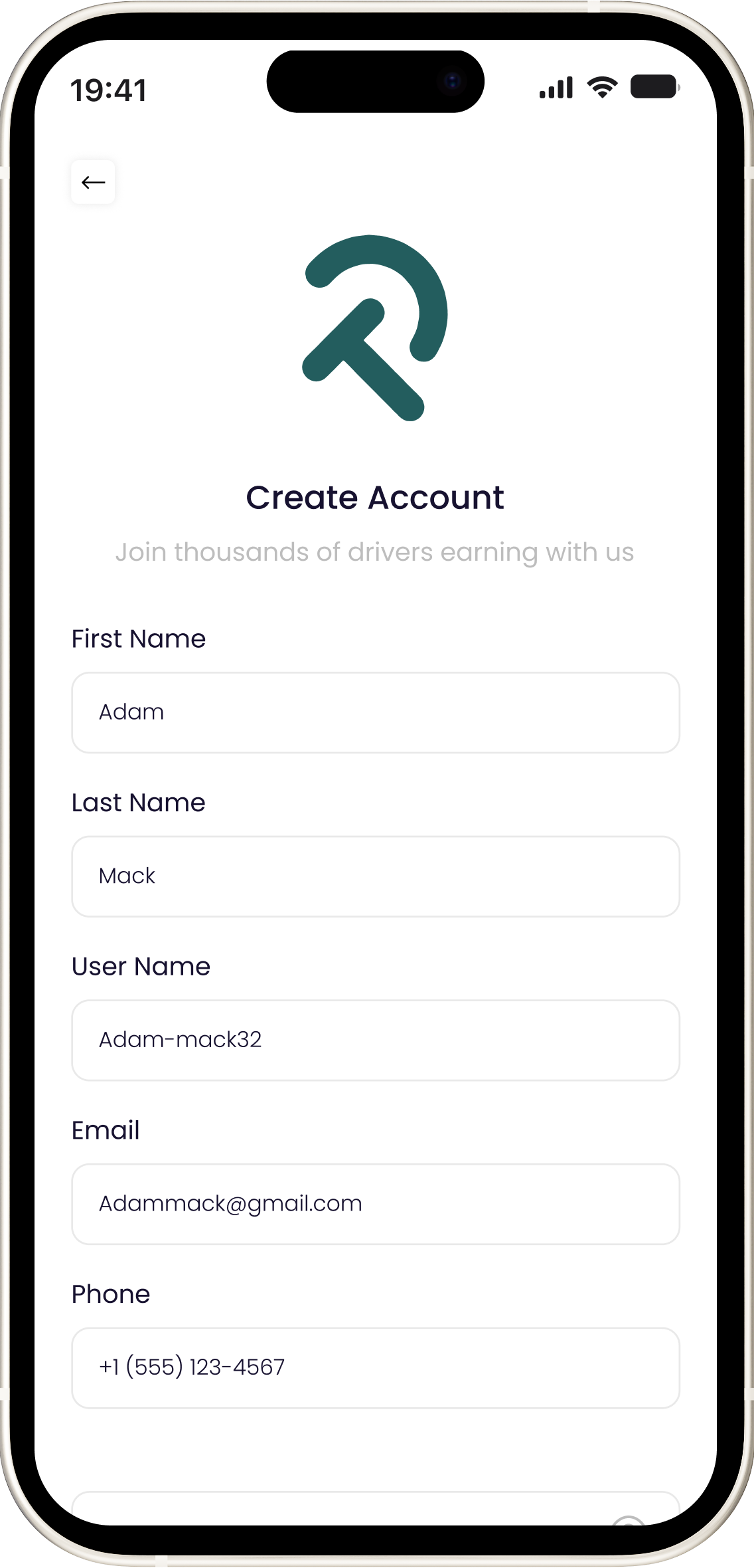 Create Account